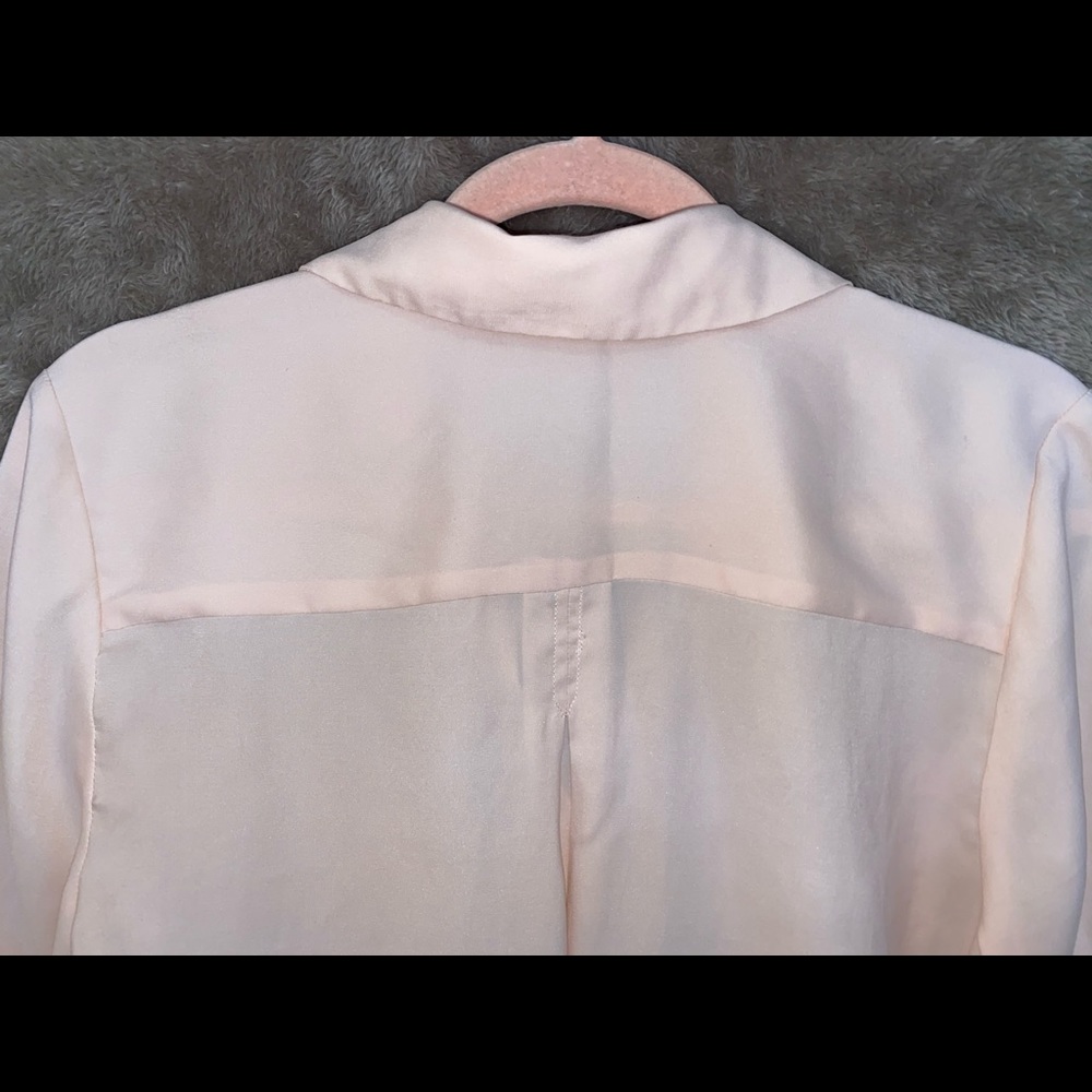 Express Button-Down Pale Pink Blouse - image 4